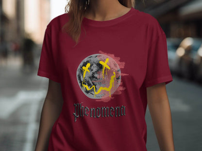 Phenomena Gothic Grunge Smile Face Design Style T-Shirt - Design & Vybe