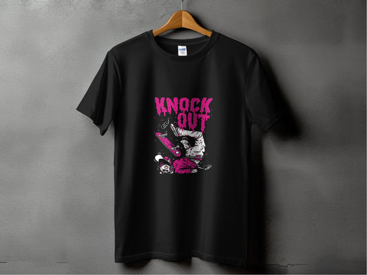 Knock Out Graphic Print Black T-shirt product type