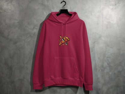 Pizza Slice Versus Sword Funny Artistic Design Hoodie - Design & Vybe