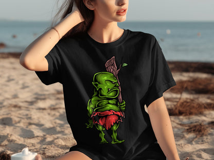 Green Cartoon Character Graphic Printed T-Shirt product