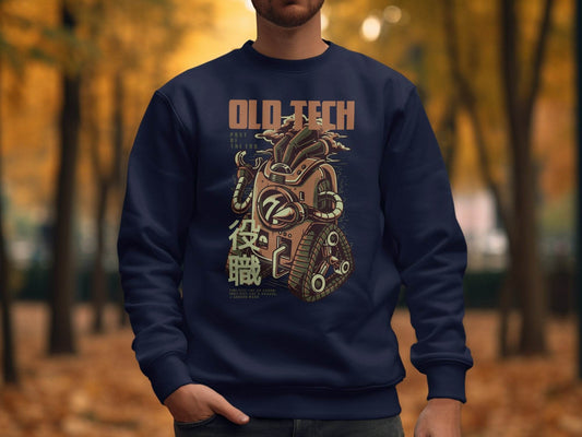 Old Tech Post of the End Robot Inspired Sweater - Design & Vybe