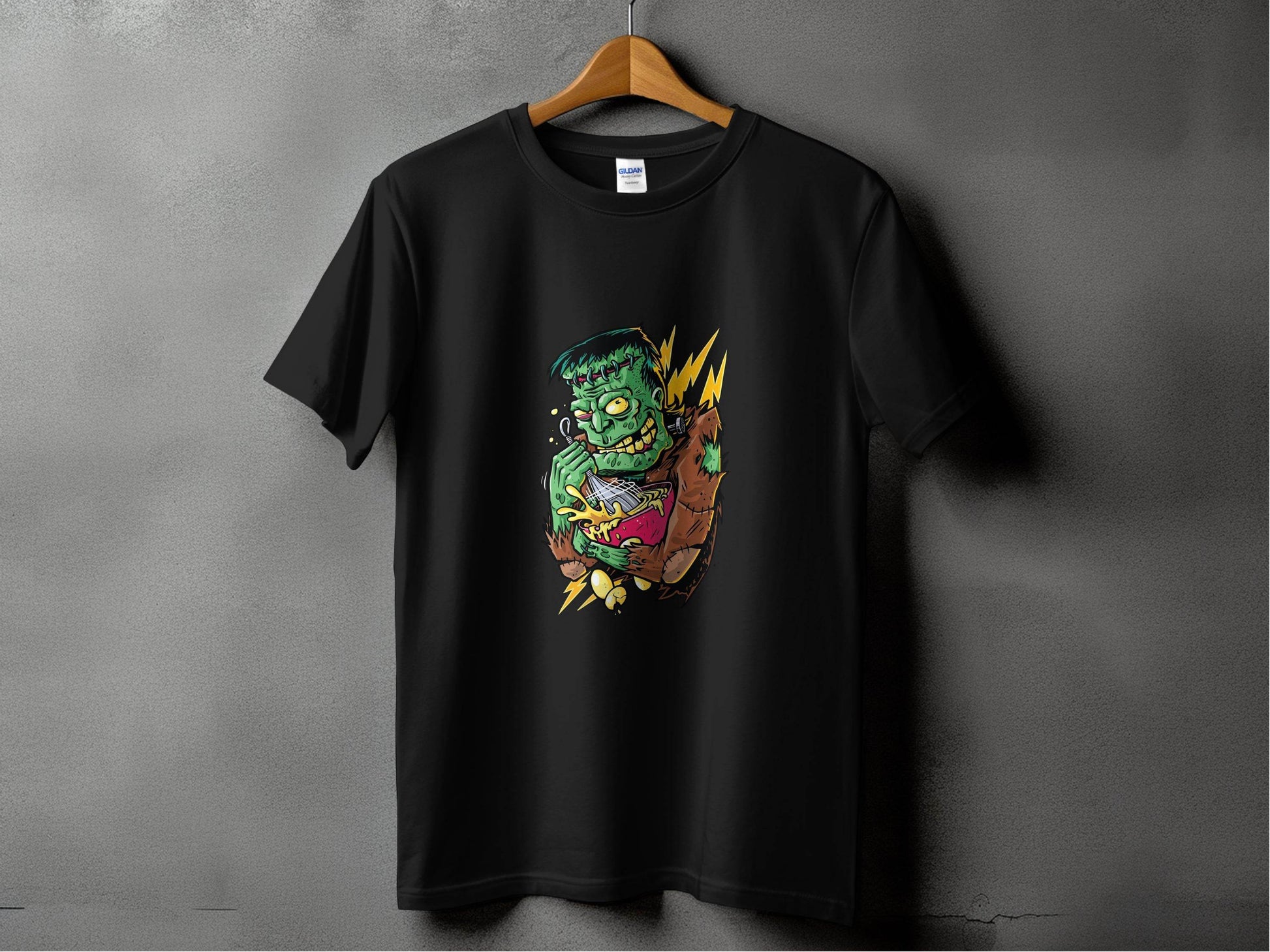 Mad Frankenstein Mixing Potion Funny Halloween T-Shirt - Design & Vybe