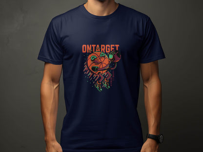 On Target Basketball Globe Design Premium Style T-Shirt - Design & Vybe