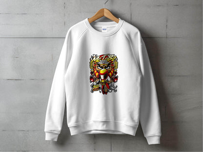 Motorbz Mechanix Ridertees Built Not Bought Graphic Sweater - Design & Vybe