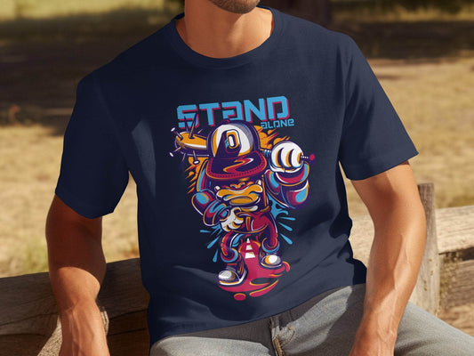 Stand Alone Cartoon Character Illustration Graphic T-Shirt - Design & Vybe