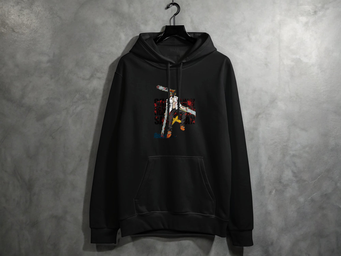 Unique Design Black Hoodie Fashionable Sweatshirt product
