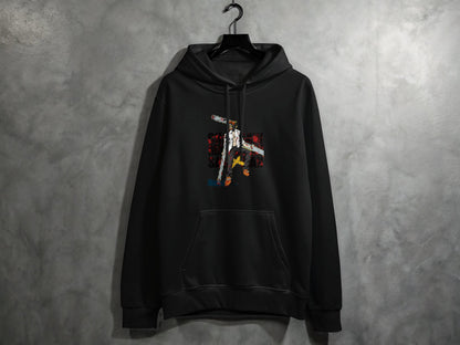 Unique Design Black Hoodie Fashionable Sweatshirt product