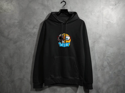 Half Skull Half Emoji Reading Book Illustration Hoodie - Design & Vybe