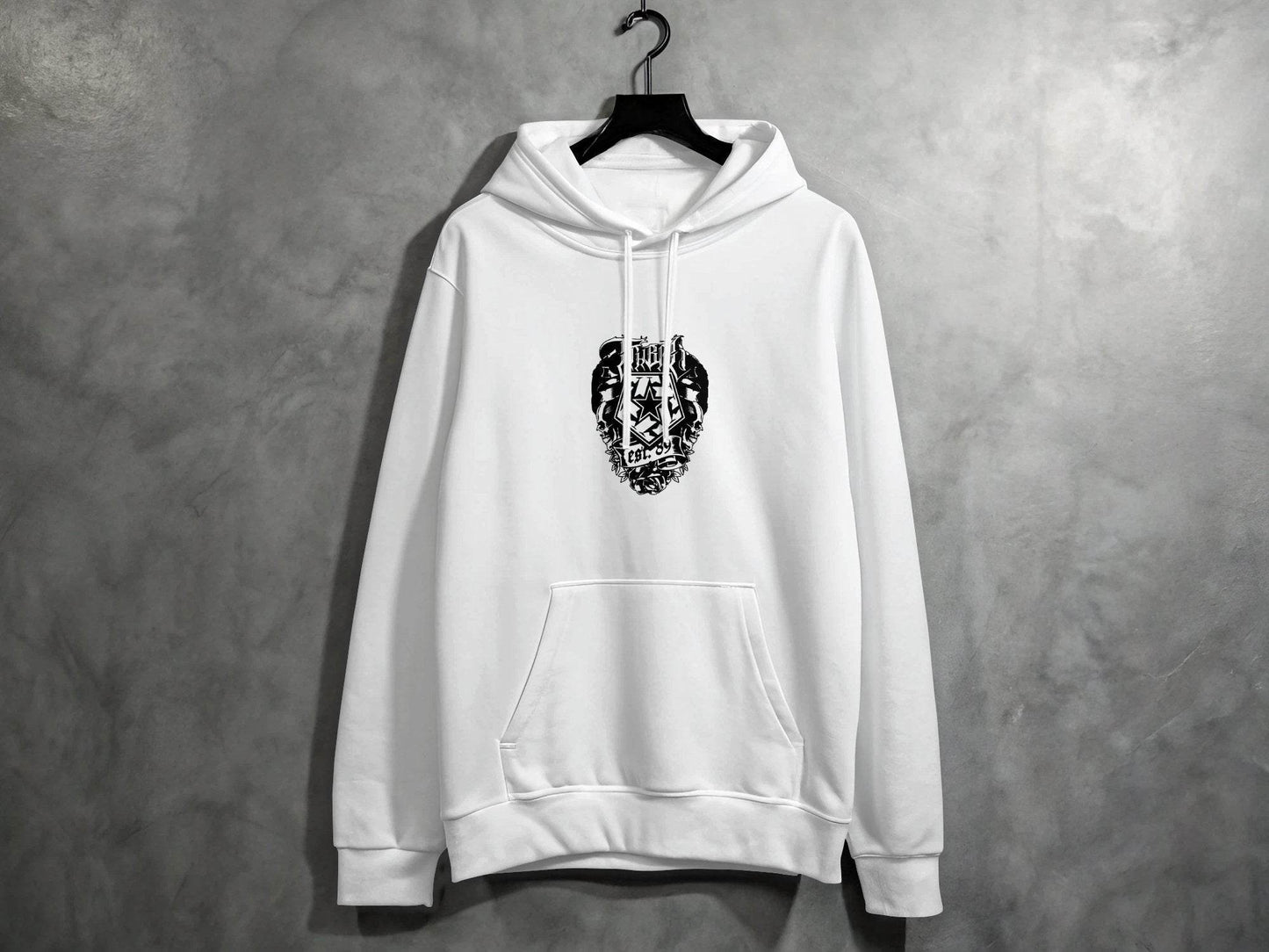 Threat Skull Graphic Established 89 Inspired Design Hoodie - Design & Vybe
