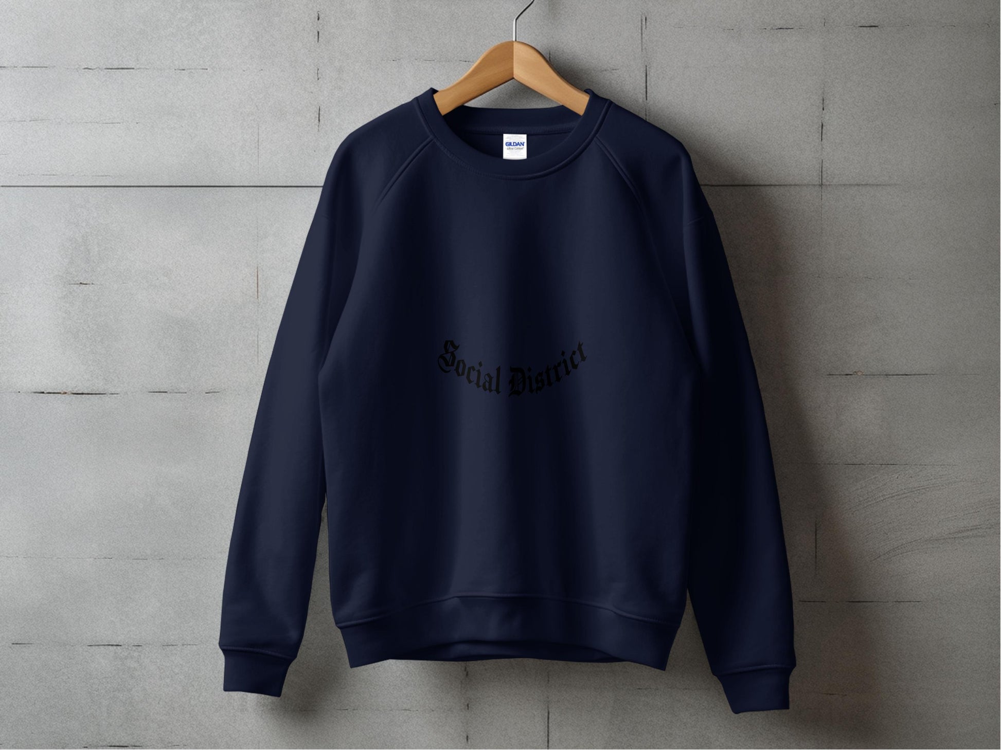 Social District Navy Blue Crewneck Sweatshirt product