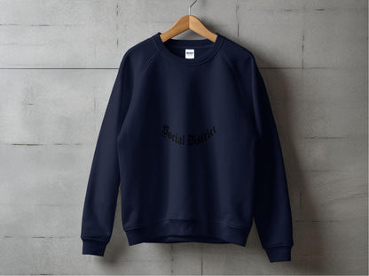 Social District Navy Blue Crewneck Sweatshirt product