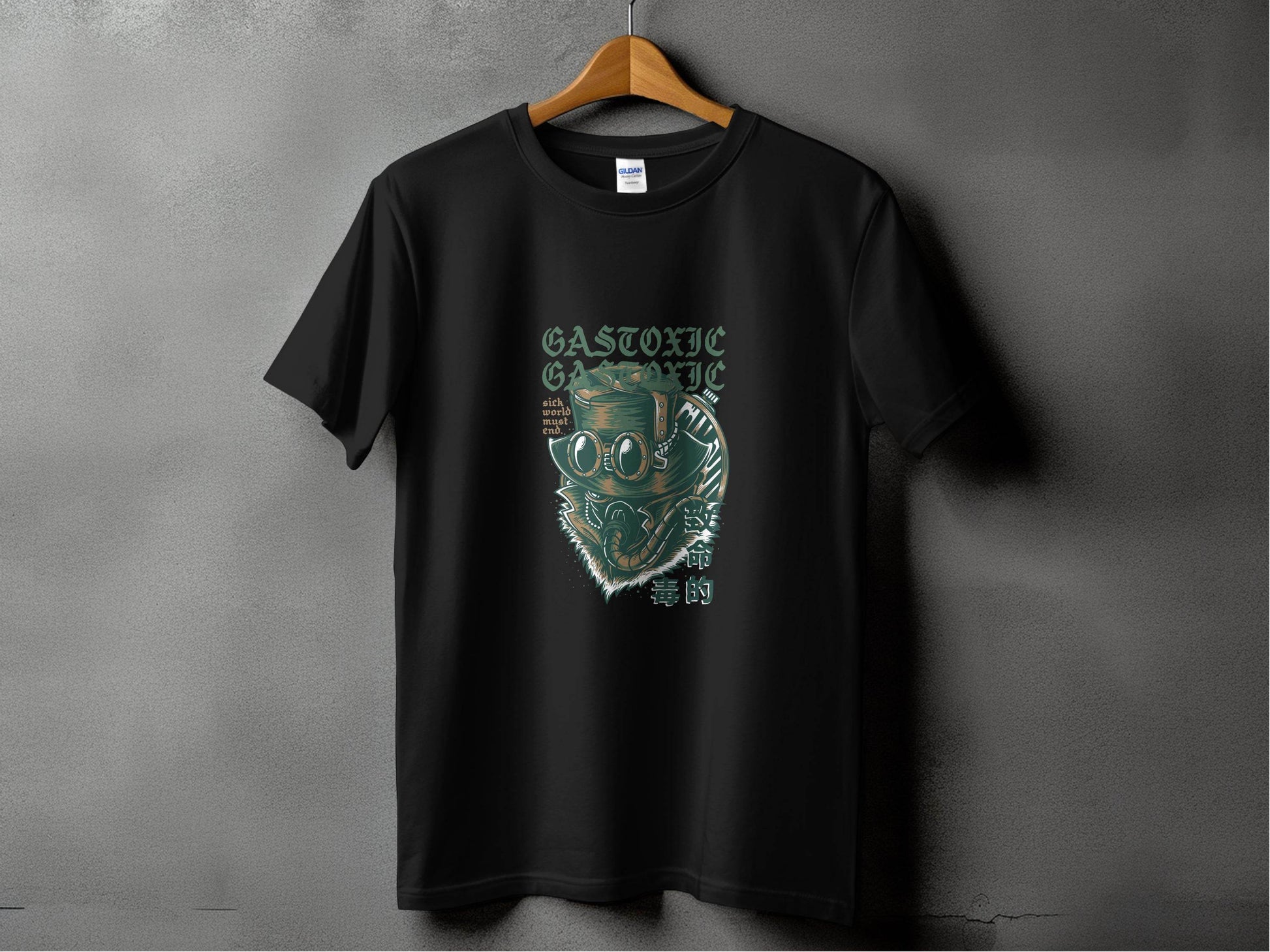 Gastoxic Sick World Must End Illustrated Artwork T-Shirt - Design & Vybe