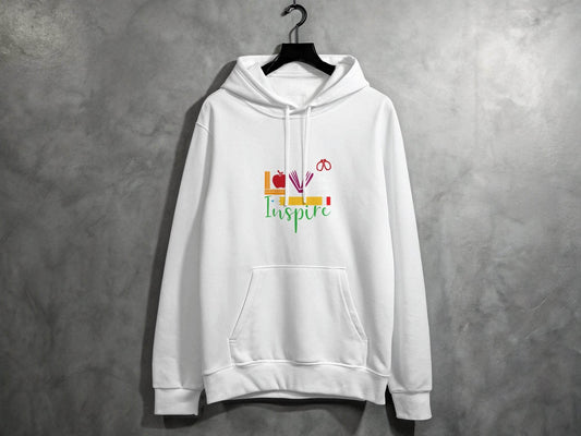 Teach Love Inspire Back To School Design Teachers Hoodie - Design & Vybe