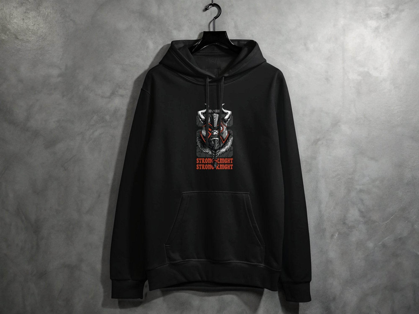Strong Knight Samurai Graphic Funny Art Style Hoodie - Design & Vybe