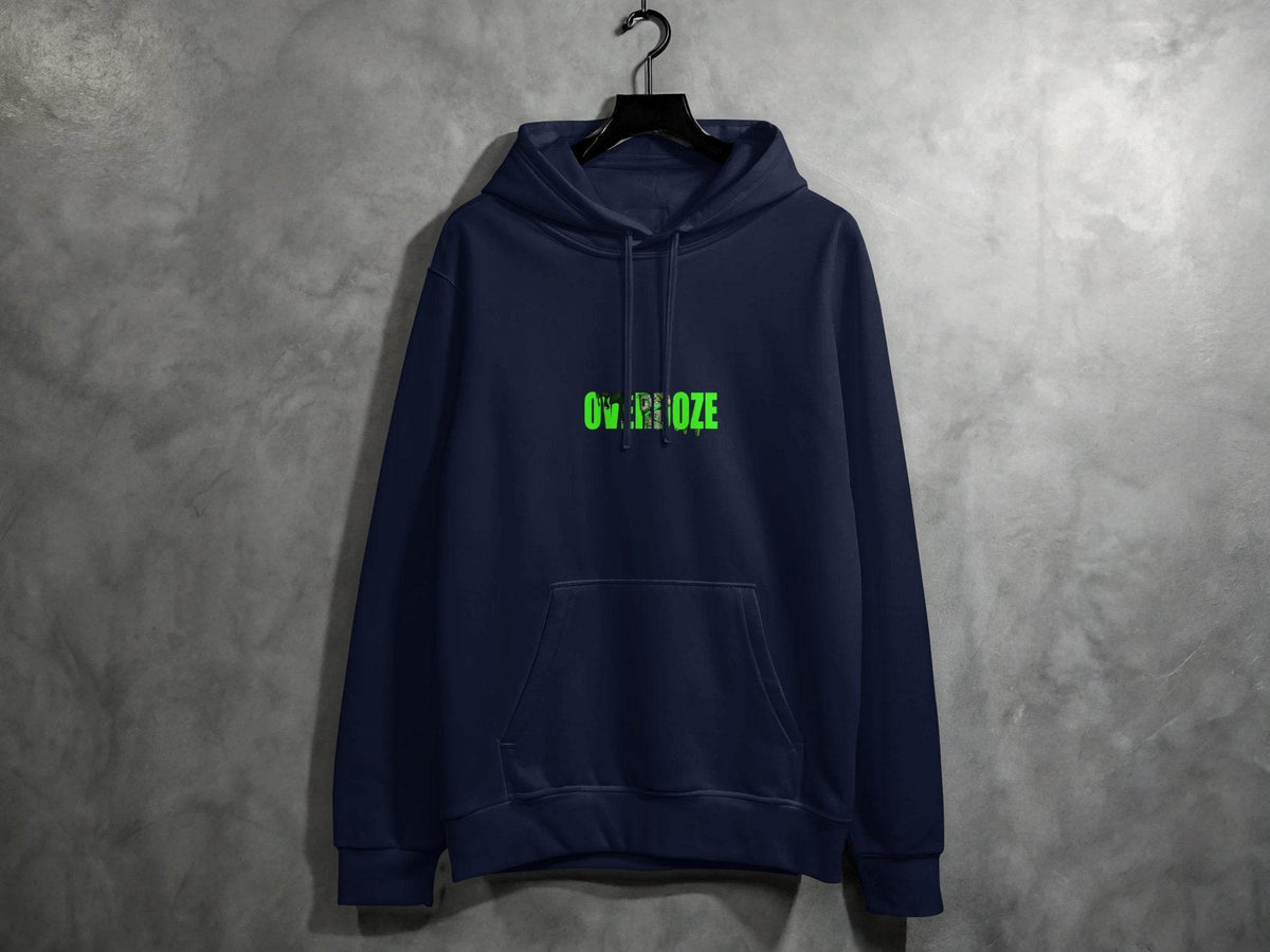 Overdoze Neon Green With Face Graphic Trendy Image Hoodie - Design & Vybe