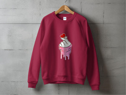 Stylish Hang Loose Heart Hand Graphic Long Sleeve product