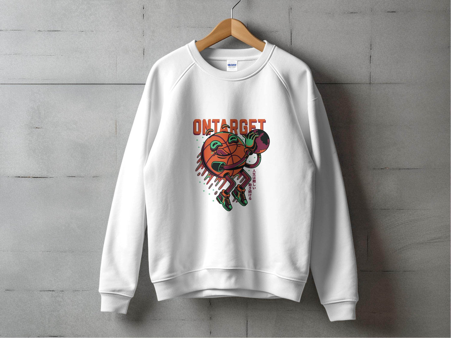 On Target Basketball Globe Design Premium Style Sweater - Design & Vybe