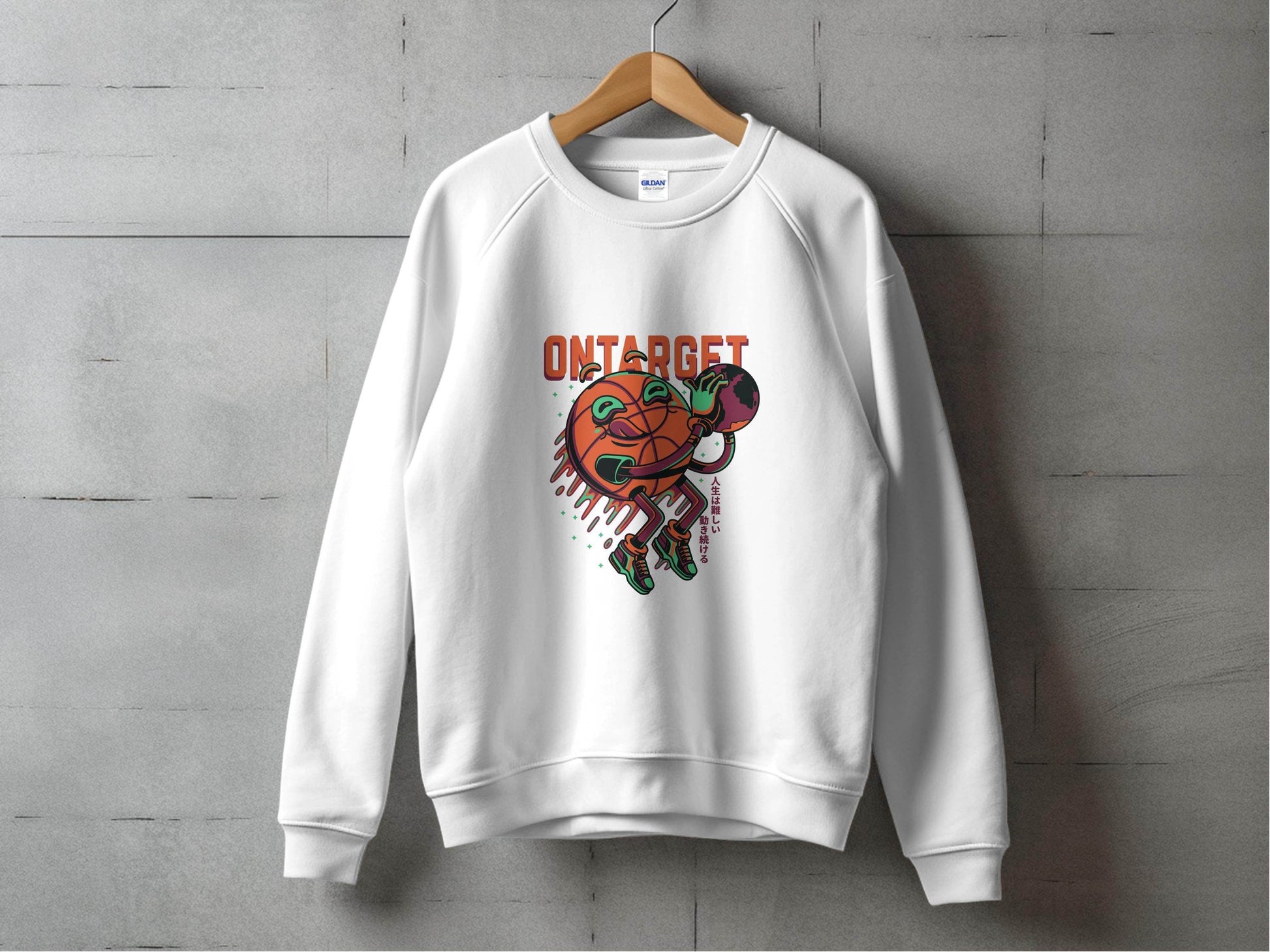 On Target Basketball Globe Design Premium Style Sweater - Design & Vybe