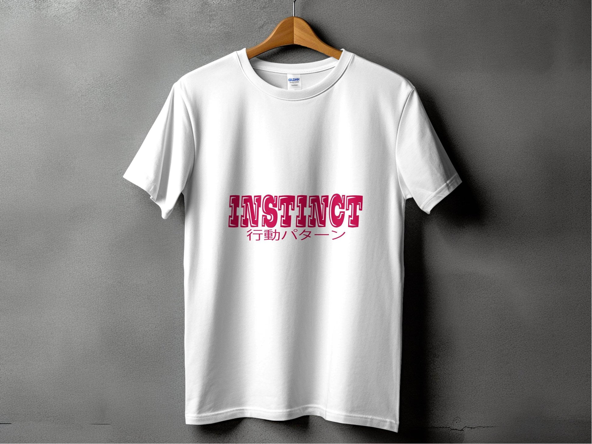 Instinct Japanese Version Text Graphic Design T-Shirt - Design & Vybe