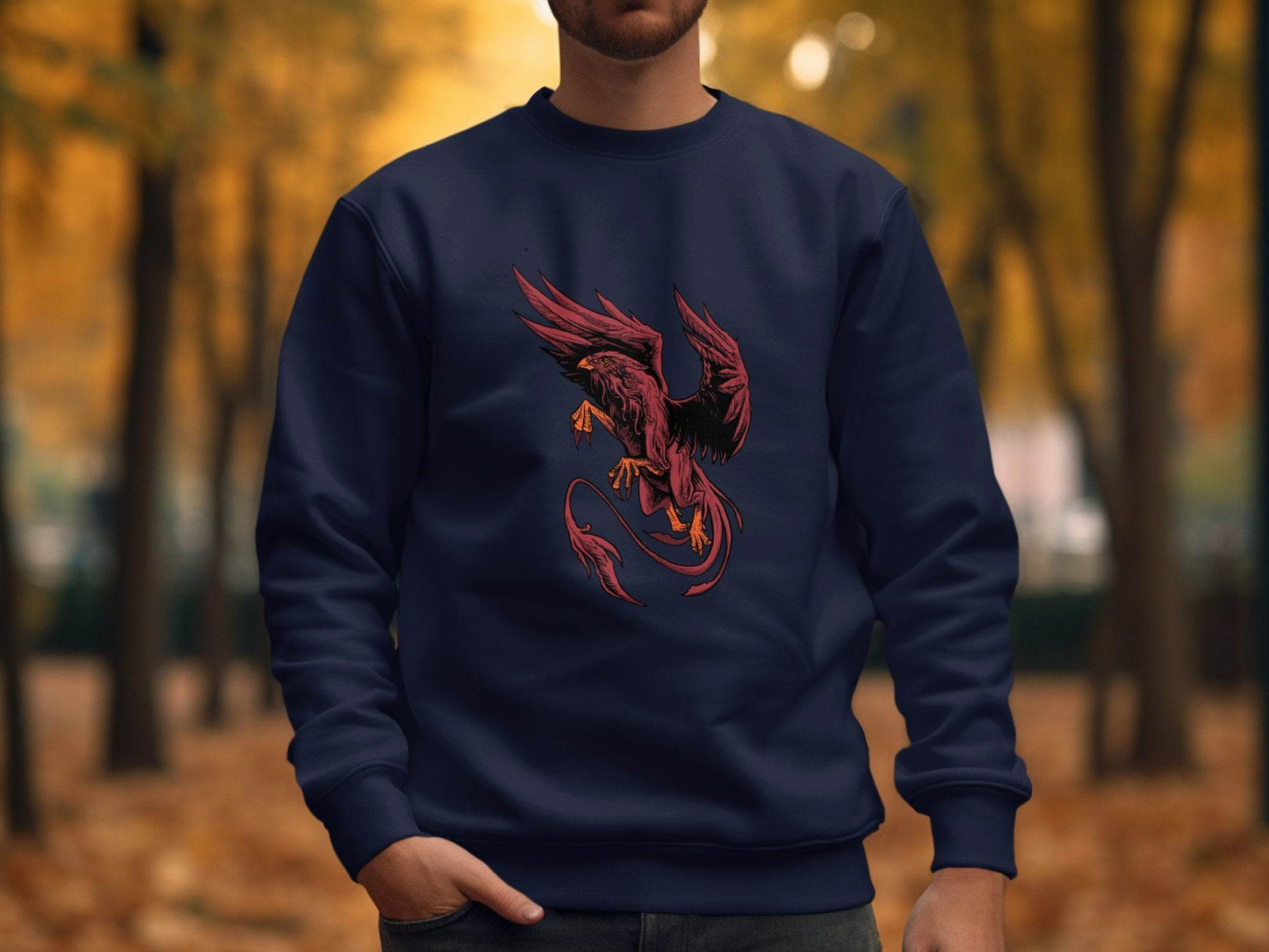 Fierce Mythical Creature Art Design Printed Sweater - Design & Vybe