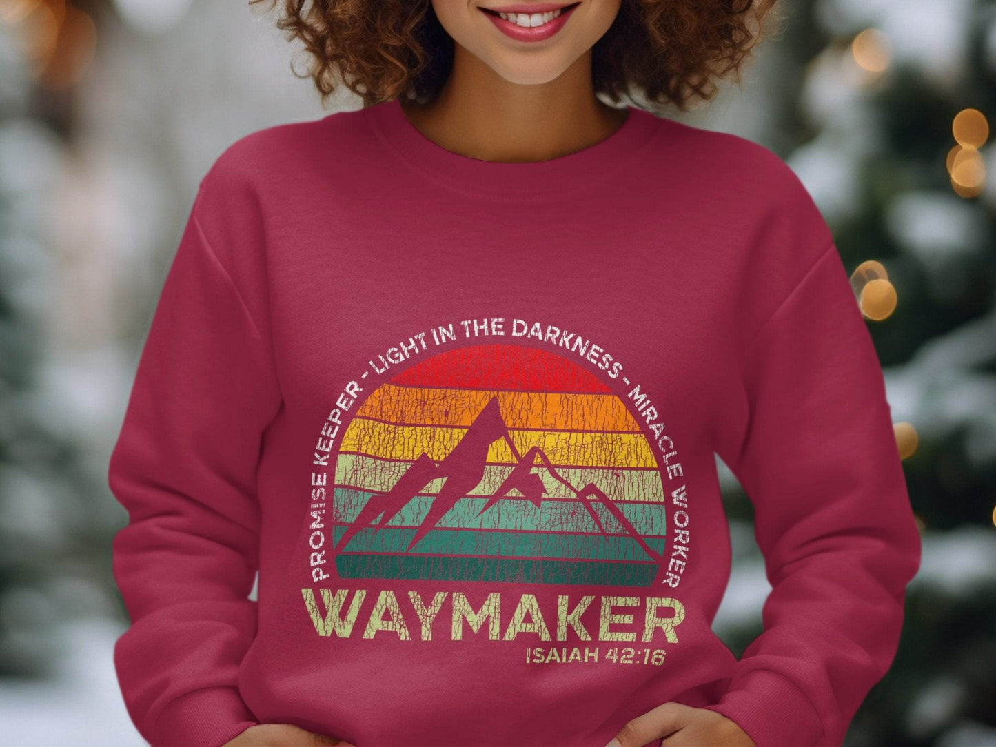 Waymaker Isaiah 42:16 Light In The Darkness Sweater - Design & Vybe