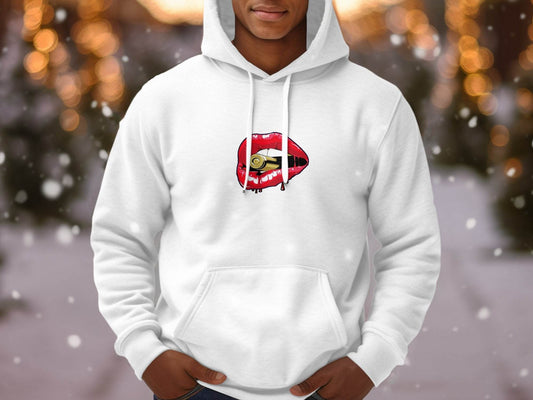 Crooks And Castles Bullet With Red Lips Graphic Hoodie - Design & Vybe