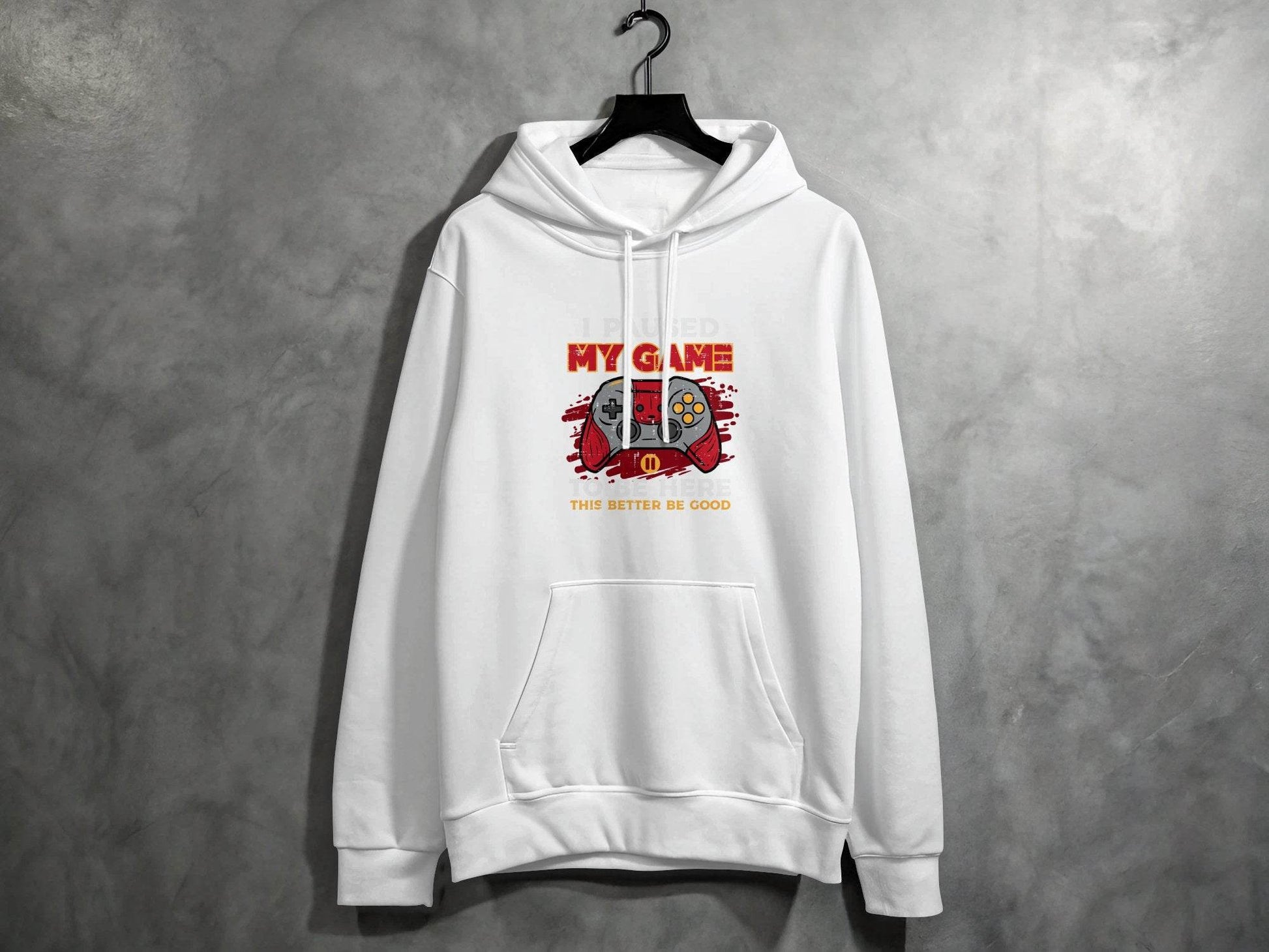 I Paused My Game To Be Here Gaming Controller Hoodie - Design & Vybe