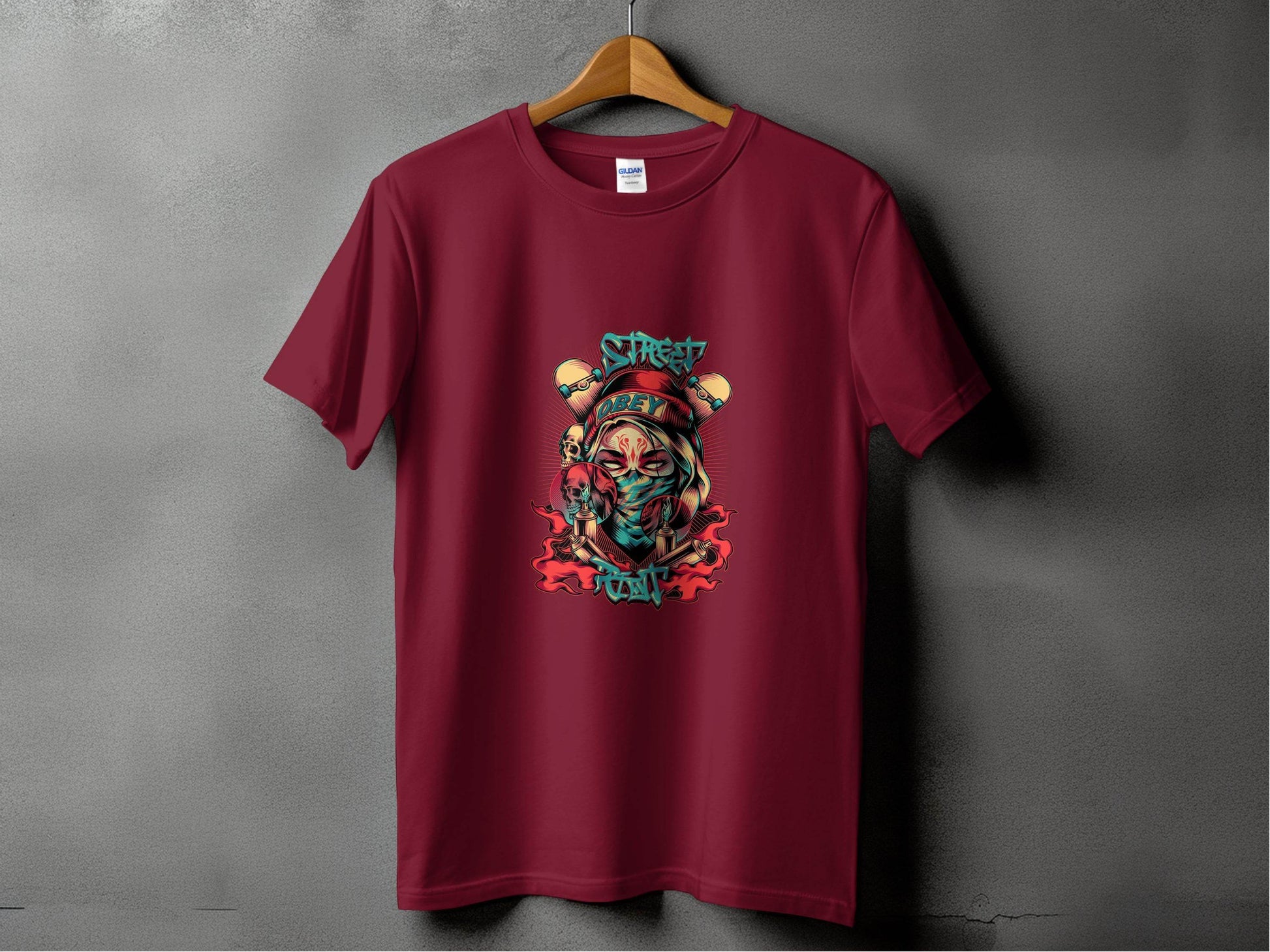 Street Art Graffiti Obey Slogan With Skulls T-Shirt - Design & Vybe
