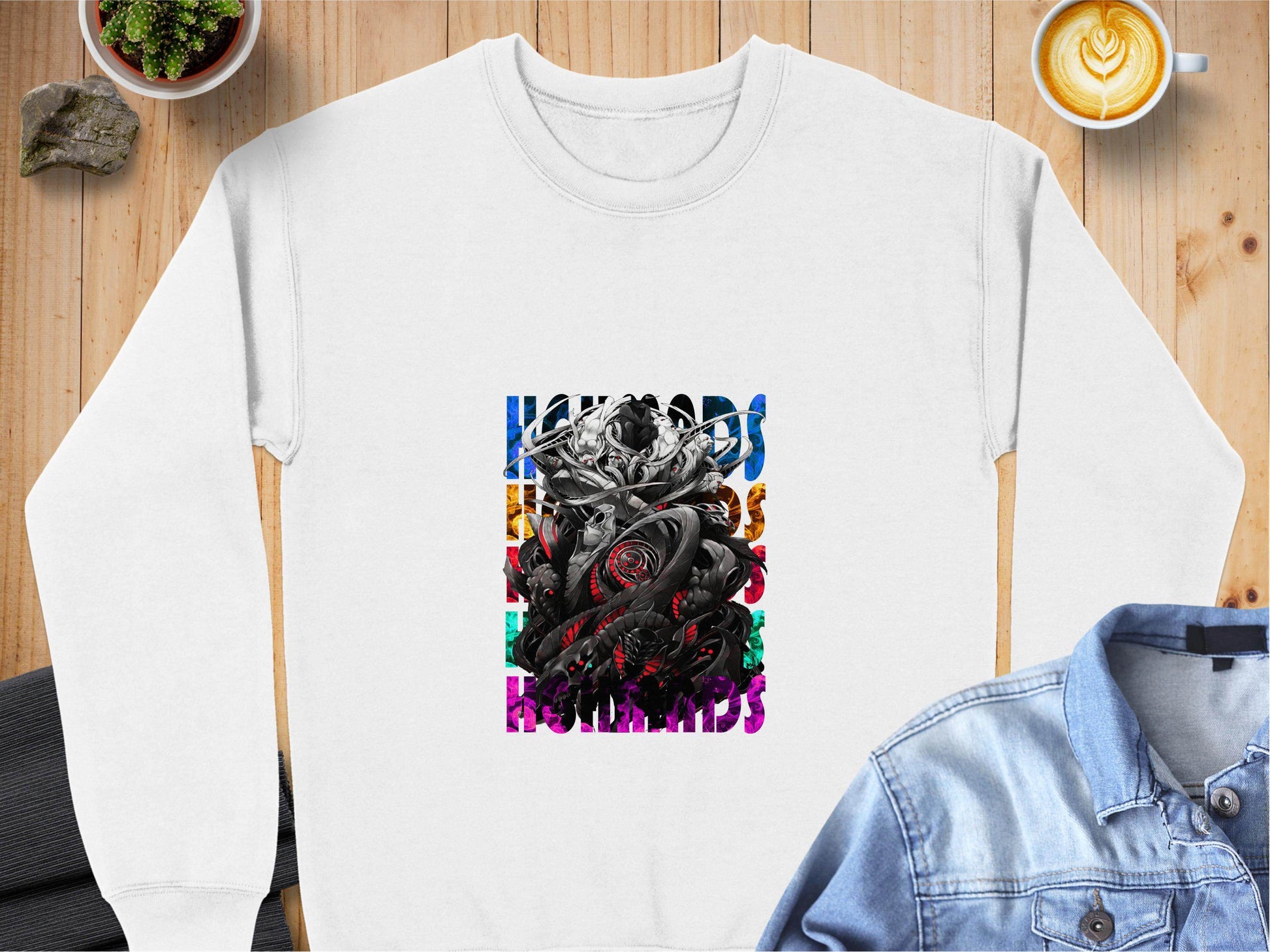 Complex Creature Design with Colorful Accents Premium Sweater - Design & Vybe