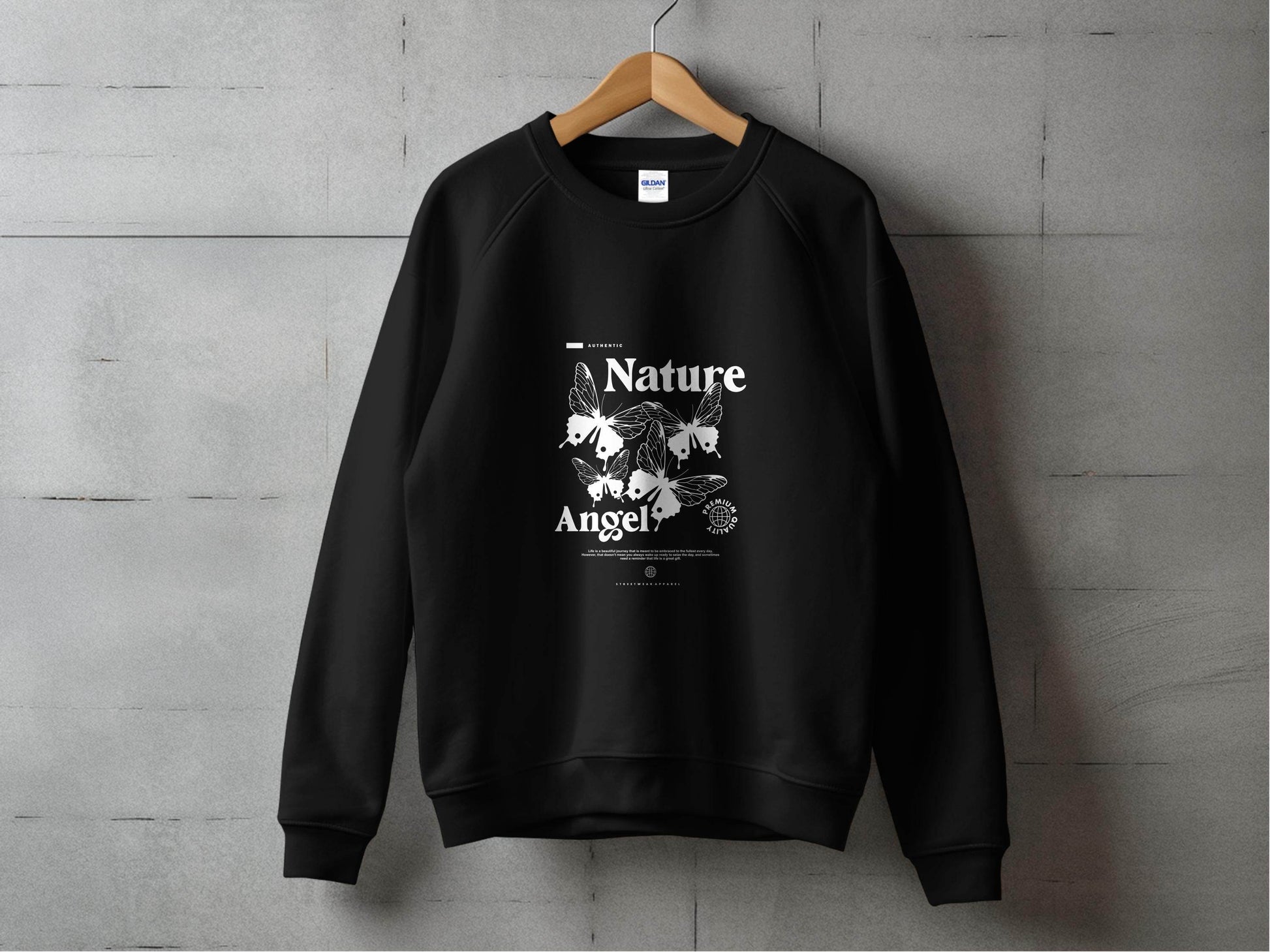 Authentic Nature Angel Graphic Novelty Stylish Sweater - Design & Vybe