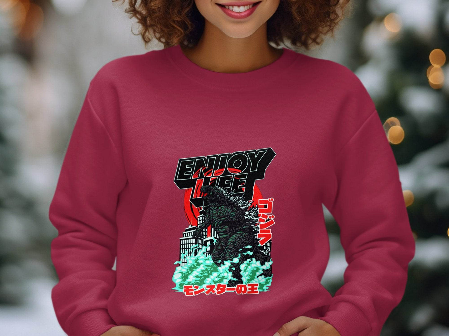 Enjoy Life Godzilla Monster King Of The Monsters Hoodie - Design & Vybe