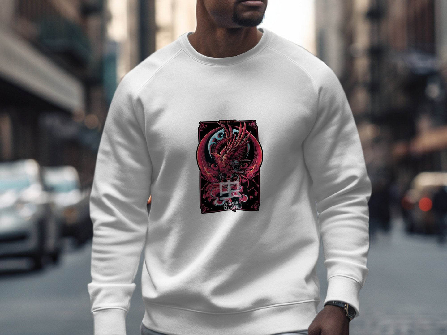 Soaraiten Yellow Mushi Artistic Design Sweater - Design & Vybe