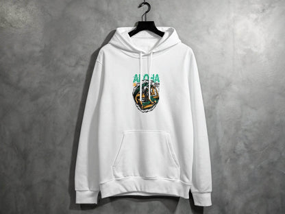 Aloha Zeus God Surf Design Graphic Artistic Hoodie - Design & Vybe