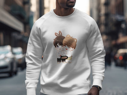 Cute Cartoon Characters White Sweatshirt product