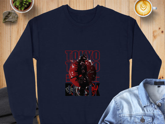 Tokyo Samurai Warrior Design Graphic Sweatshirt product