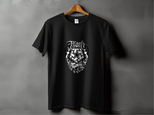 Threat Skull Graphic Established 89 Inspired Design T-Shirt - Design & Vybe