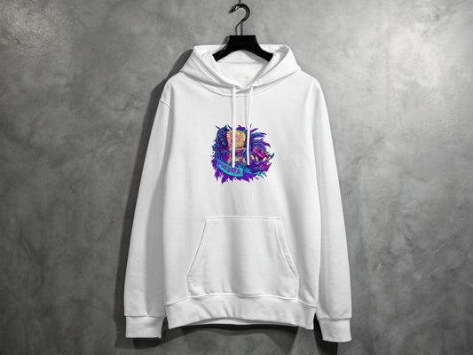 Predator Head With Leaves Awesome Graphic Design Hoodie - Design & Vybe