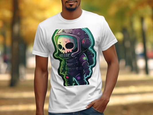 Cosmic Skull Astronaut Graphic Tee product type