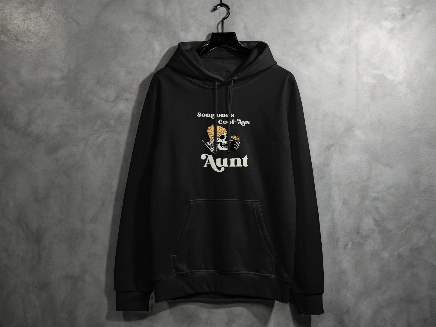Someone's Cool-Ass Aunt Skeleton Coffee Lover Hoodie - Design & Vybe