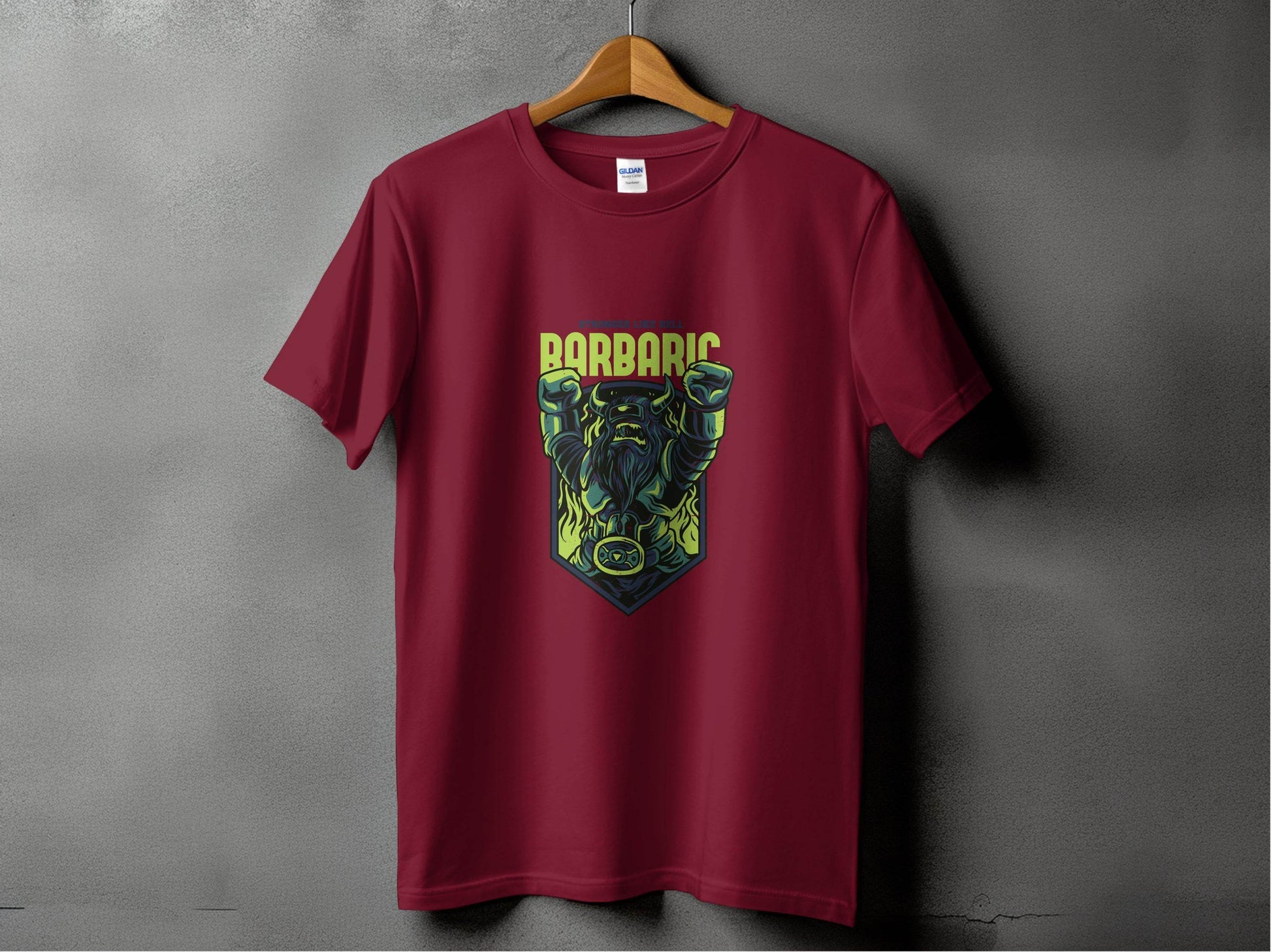 Stronger Like Hell Barbaric Warrior Graphic T-Shirt - Design & Vybe