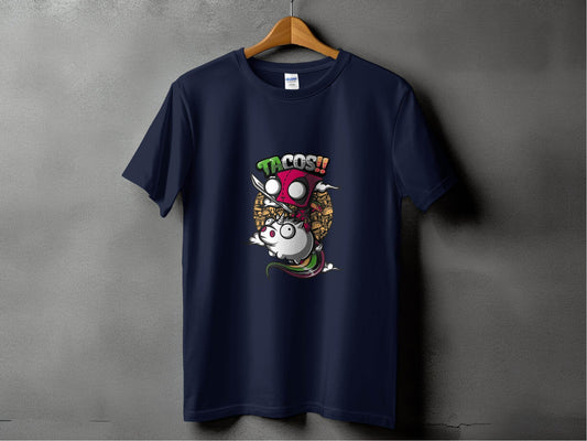 Tacos Deadpool on Unicorn Funny Character Design T-Shirt - Design & Vybe