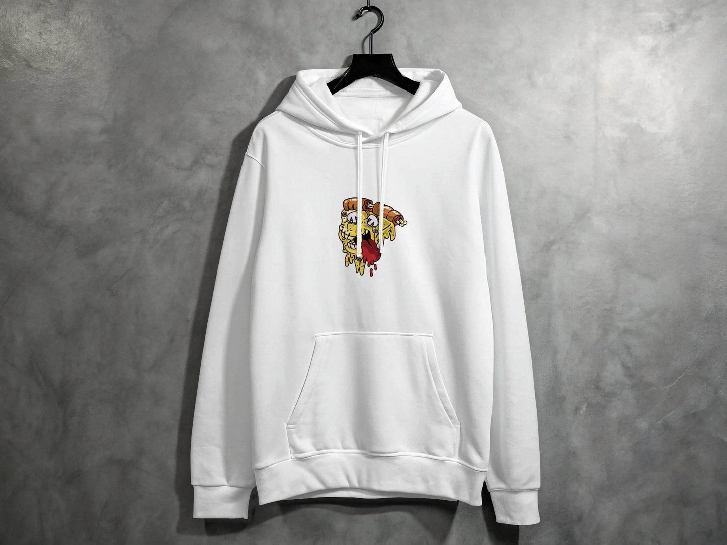 Monstrous Melting Pizza Slice Graphic Design Hoodie - Design & Vybe