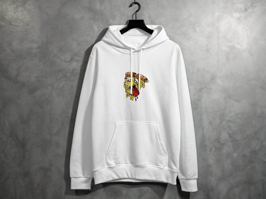 Monstrous Melting Pizza Slice Graphic Design Hoodie - Design & Vybe