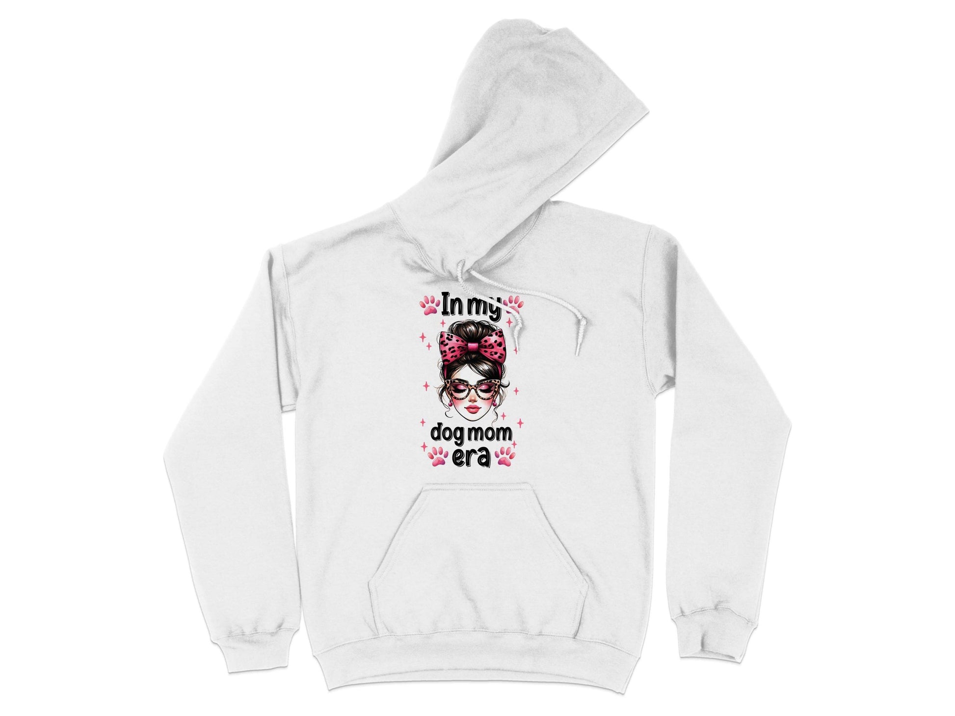 In My Dog Mom Era Stylish Woman Graphic Design Hoodie - Design & Vybe