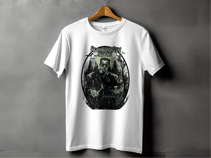 Vintage Frankenstein Rocks Graphic Design T-Shirt - Design & Vybe
