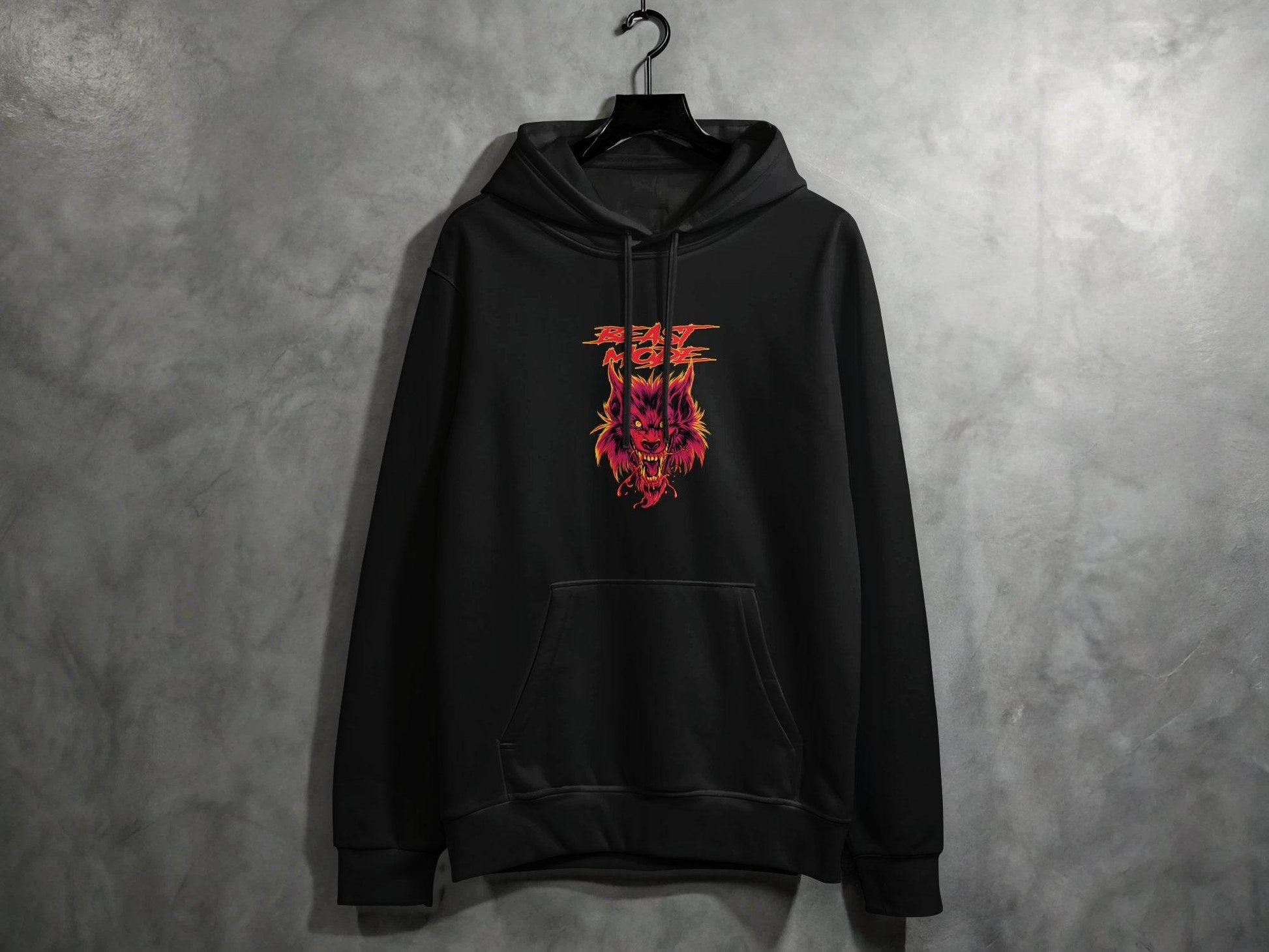 Beast Mode Graphic Print On Premium Quality Unisex Hoodie - Design & Vybe