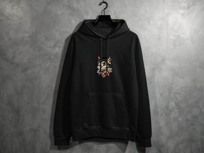 Eight Ball Spiked Helmet Skeleton Ride On Hoodie - Design & Vybe