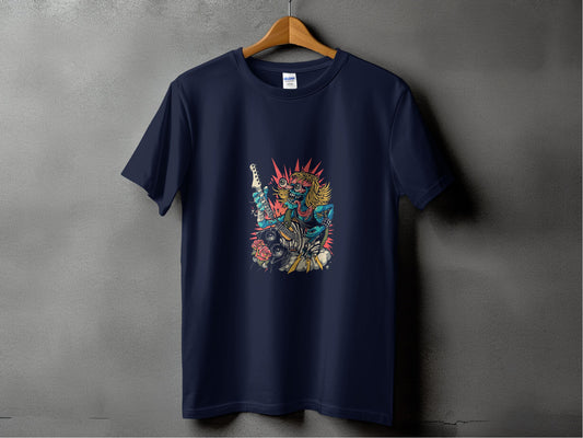 Stylish Graphic Tee with Vibrant Colored Art design product type