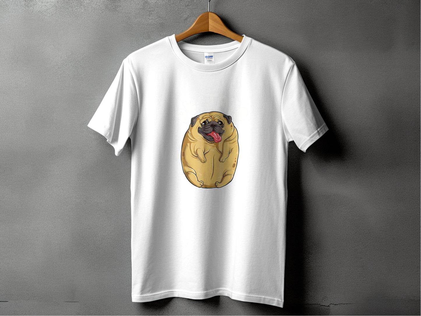 Cute Pugtato Pug Lover Design Graphic T-Shirt - Design & Vybe