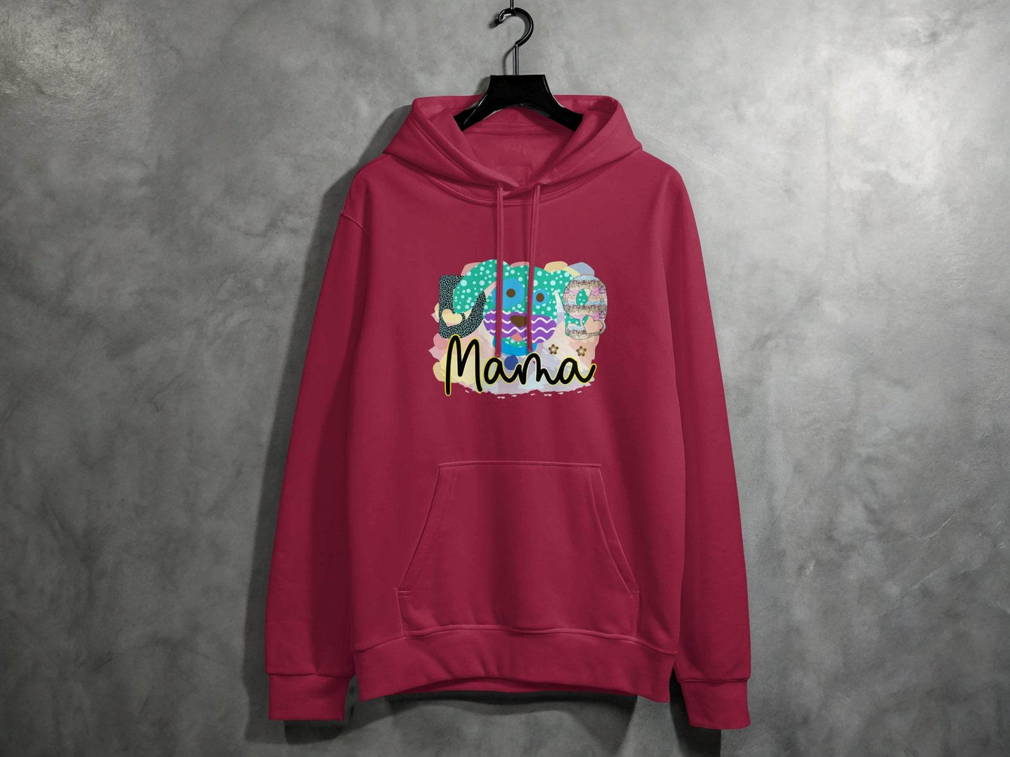 Dog Mama Colorful Graphic Design Great Gift Idea Hoodie - Design & Vybe